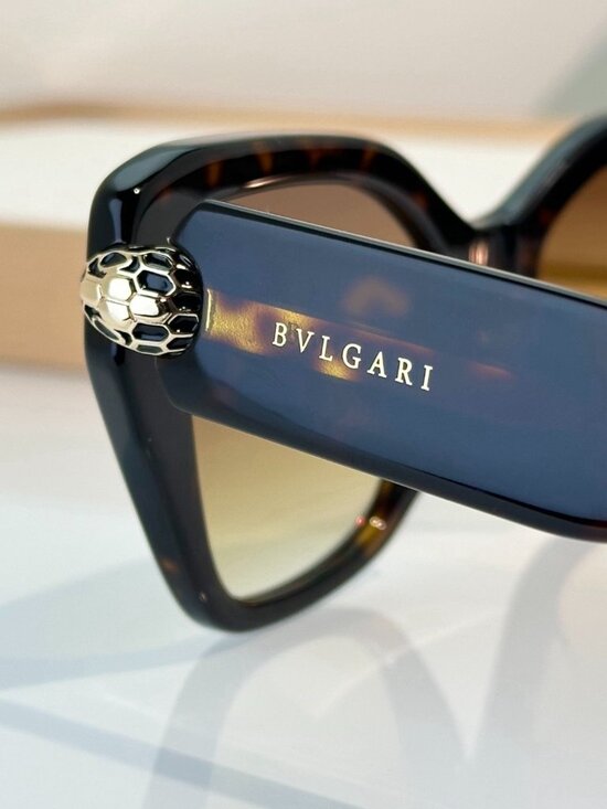 Bulgari Tortoiseshell Gradient Cat-Eye Sunglasses - Brown main image 5